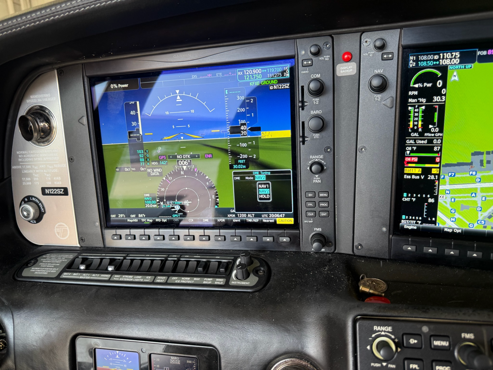 Cirrus avionics installation in South Florida with Garmin glass cockpit upgrade